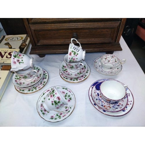 1213 - A Queen Anne bone china tea ware etc. COLLECT ONLY.