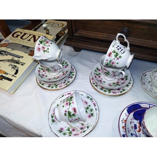 1213 - A Queen Anne bone china tea ware etc. COLLECT ONLY.