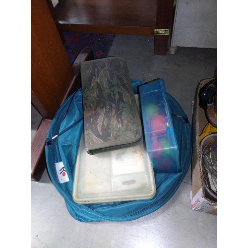 1250 - A box of used miscellaneous fishing tackle.