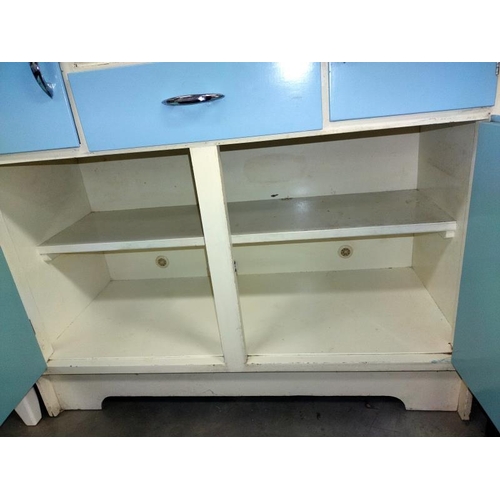 1285 - A 1950's kitchen unit. 91cm x 42 x height 155cm. COLLECT ONLY.