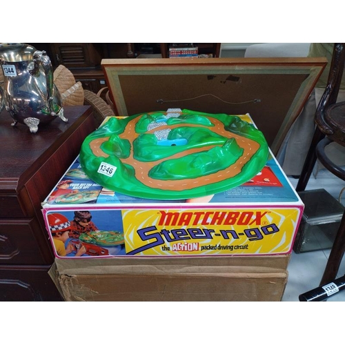 1346 - A rare 1970's Matchbox Steer N Go driving game in original packaging.