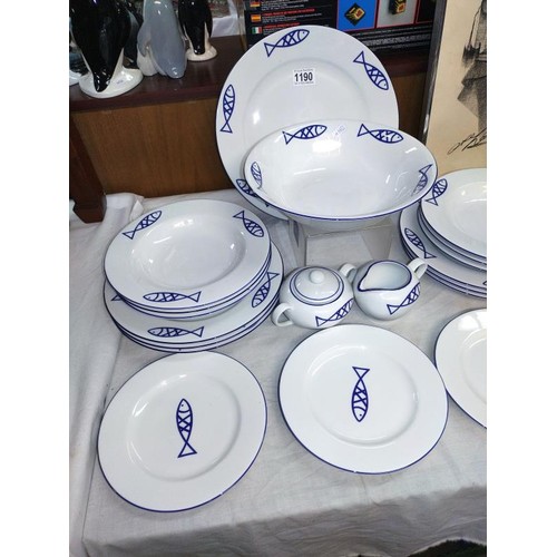 1190 - A GA Barcelona Aramis dinner set.  COLLECT ONLY.