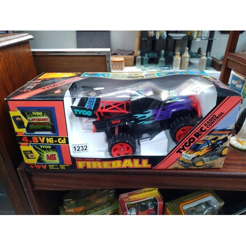 1232 - A boxed Taiyo Tyco R/C radio control fireball pick up truck.