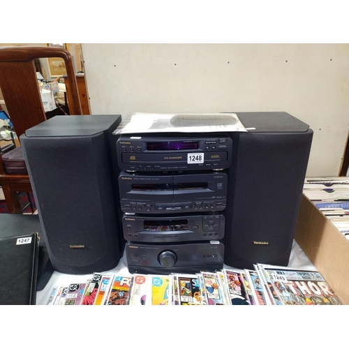 1248 - A Technics SC - CH610. CD stereo system.  COLLECT ONLY.