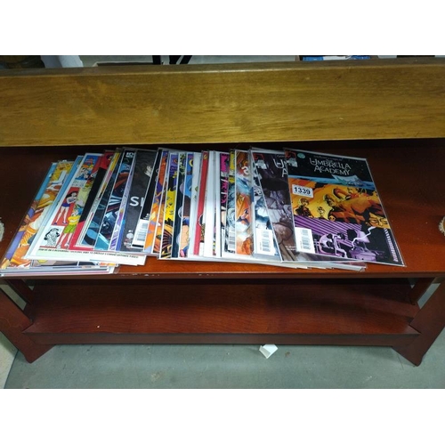 1339 - A mixed lot of approximately 33 independent comics including, The Umbrella academy Dallas, Sherlock ... 