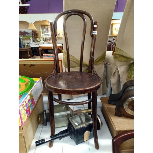 1347 - A 1930's Bentwood chair.  COLLECT ONLY.