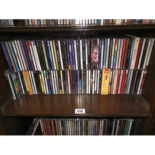 438 - Three shelves of approximately 250 CD's.