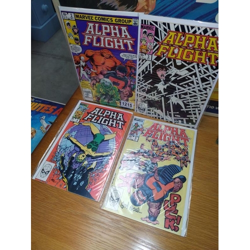 1215 - A quantity of Marvel comics including 23 issues of The New Mutants and 14 issues of Alpha Flight