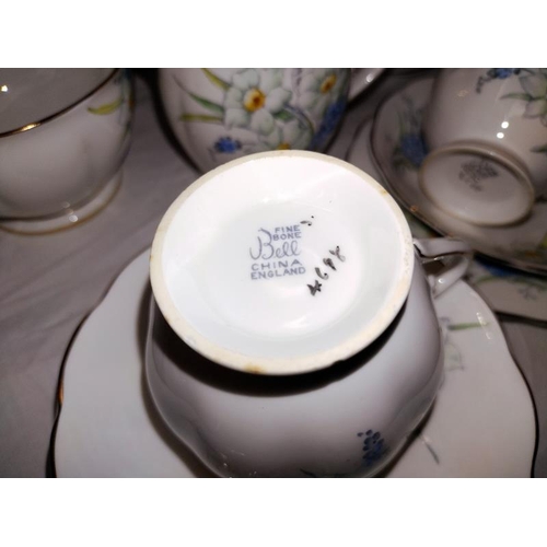 1363 - A bell fine bone china tea set. COLLECT ONLY.