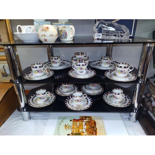 1401 - A vintage court china tea set. COLLECT ONLY.