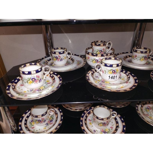 1401 - A vintage court china tea set. COLLECT ONLY.