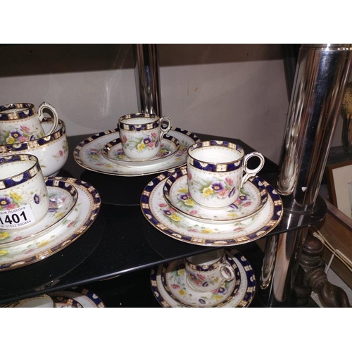 1401 - A vintage court china tea set. COLLECT ONLY.