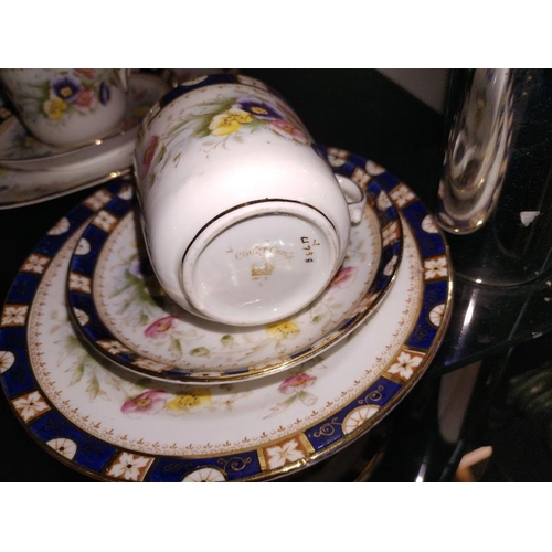 1401 - A vintage court china tea set. COLLECT ONLY.