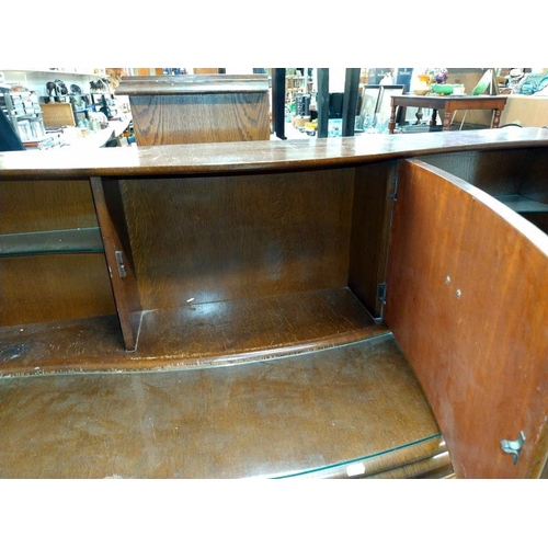 1518 - A 1950's oak sideboard, COLLECT ONLY