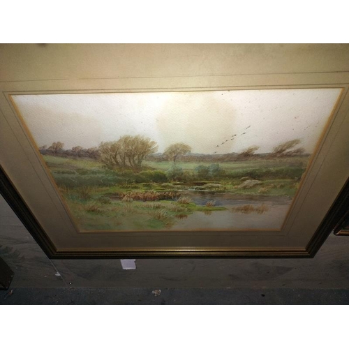 1590 - 4 framed & glazed watercolours, various sizes & scenes COLLECT ONLY.