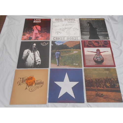 112 - Neil Young collection x 9. All Original LPs In amazing excellent plus to near mint condition