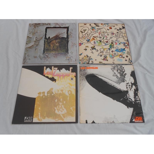 113 - Collection Led Zeppelin 1st four studio albums All UK originals Second Presses All sleeves and vinyl... 