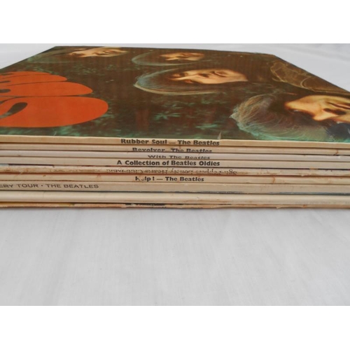 116 - Collection Of original Beatles albums X 9 all UK 1st and early presses Excellent condition.