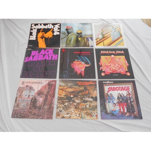 117 - Collection of original Black Sabbath Vinyl LPs. X 9. Pretty much all UK releases.