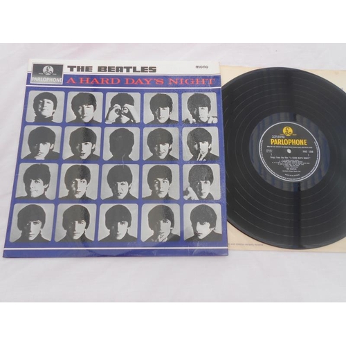 34 - The Beatles - A Hard Days Night UK 1st press Record LP PMC 1230 XEX 481 3N XEX 482 3N EX+ NM