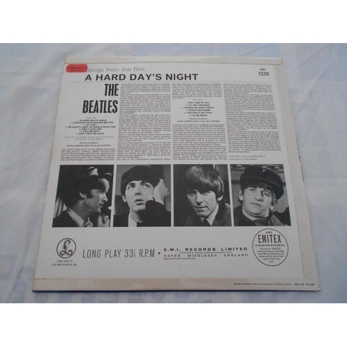 34 - The Beatles - A Hard Days Night UK 1st press Record LP PMC 1230 XEX 481 3N XEX 482 3N EX+ NM