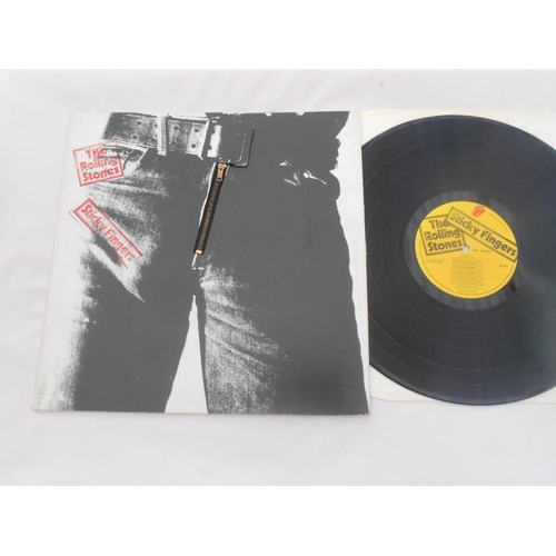 55 - Rolling Stones - Sticky Fingers UK 1st press LP record COC 59100 N/mint Matrix TML ROLLING STONES RE... 