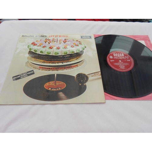 59 - Rolling Stones - Let It Bleed UK 1st press LK 5025 XARL 9363  P-1A and XARL 9364 P-1A VG+