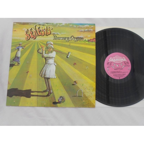 79 - Genesis - Nursery Cryme USA LP record CAS 1052 A2 and B2 Pink Scroll N/mint