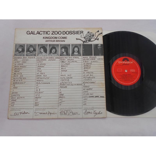 89 - Kingdom Come - Galactic Zoo Dossier UK LP Record 1st Press 3210-130 A-1 1-1 and B-1  1-1 G