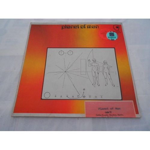 92 - Code 111 Planet Of Man Krautrock Delta-Acustic 25-125-1 German 1st press LP 1974 Near Mint Condition