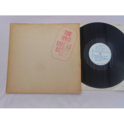 93 - The Who Live at Leeds UK Record LP with inserts. Track 2406 001 A-1-1 and B-1-1 Red Text EX