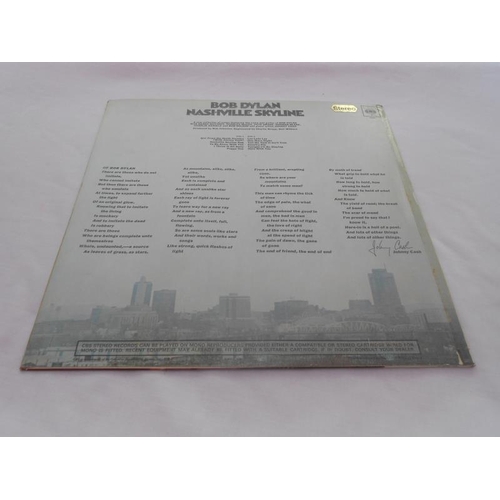 95 - Bob Dylan Nashville Skyline UK record LP SBPG 63601 A-2 and B-1 N.mint