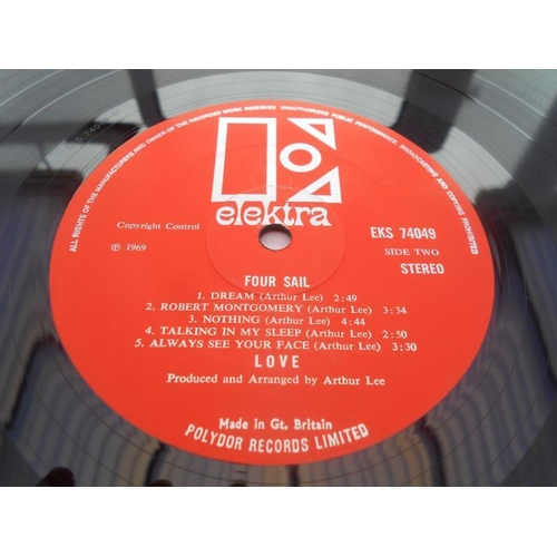 124 - Love – Four Sail UK LP Record EKS 74049  A1 and B1 N/mint