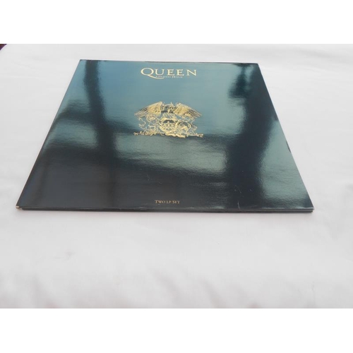 145 - Queen Greatest Hits UK double LP 1st press PMTV 21 A-2U-1-1 and B-1U-1-1 and PMTV 22 A-2-1-2 and B-2... 