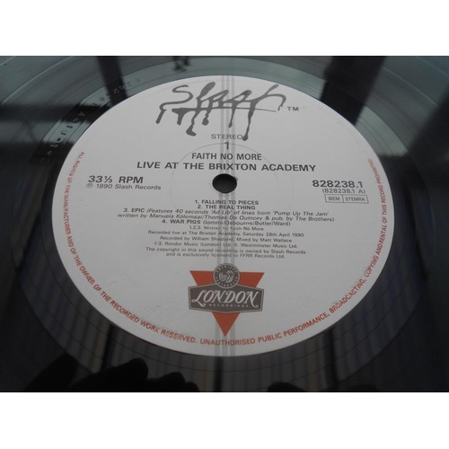 170 - Faith no More Live at the Brixton Academy UK 1st press record LP 828238 A-1U-1-1 and B-1U-1-1 N/Exce... 