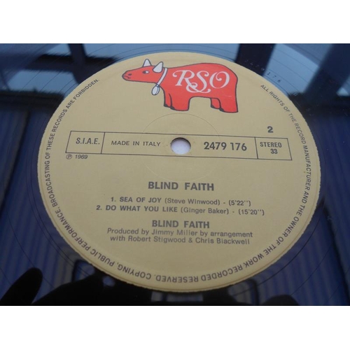 173 - Blind Faith – Blind Faith Italy Record LP RSO 2479 176 A-520 and B 520 EX