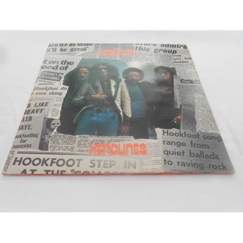 176 - Hookfoot – Headlines UK Double LP record DJLMD 8013  A-2X / B-1X and C-1X D-2X EX+