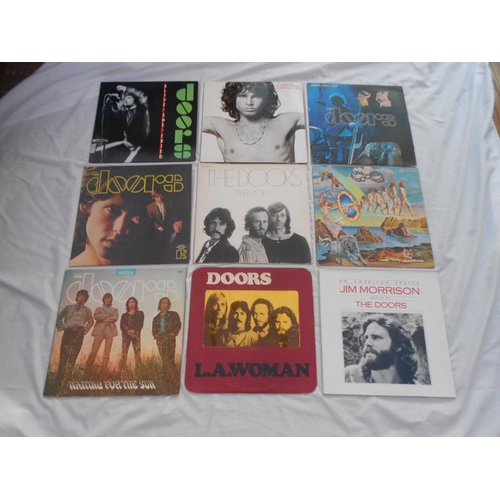 178 - The Doors LP collection x 9 Excellent to near mint