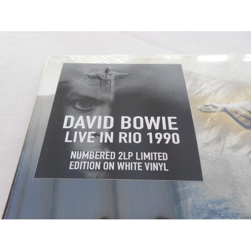 193 - David Bowie - Live in Rio 1990 Limited edition (367) Double white vinyl LP Mint Sealed The double LP... 