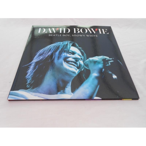 195 - David Bowie - Beatle boy, snowy white Rare double aqua splatter LP in Mint condition Records and sle... 