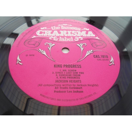 209 - Jackson Heights - King Progress UK 1st press record LP CAS 1018 A-1U and B-1U N/M