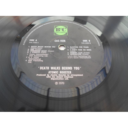 229 - Atomic Rooster – Death walks behind you UK 1st press LP record CAS 1026 A-1U and B-1U VG+