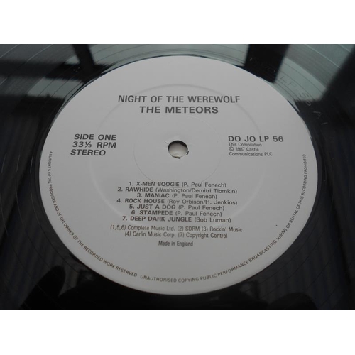 281 - The Meteors – Night of the Werewolf UK 1st press record LP  DO JO LP 56 A1and B1EX+