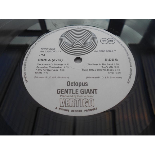 318 - Gentle Giant – Octopus 1972 German 1st press Vertigo Swirl LP 6360 080 1Y-1 and 2Y-2