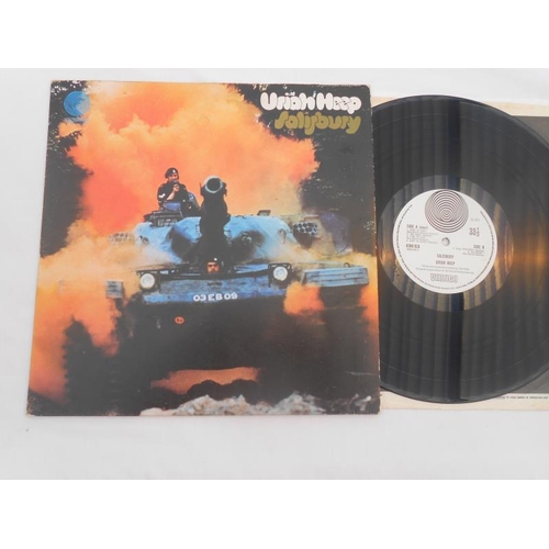 319 - Uriah Heep – Salisbury UK 1st press LP Vertigo Swirl record 6360 028 1Y-1 and 2Y-1 EX