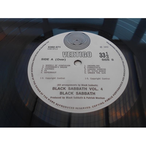 326 - Black Sabbath - Vol 4 UK 1st press LP 1972 Vertigo swirl Record 6360 071 1Y- 1 and 2Y-1 NM