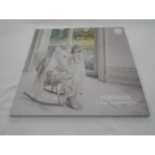 332 - Nirvana – Local Anaesthetic UK 1st press vertigo swirl record LP 6360031  1Y-1 11 and 2Y-1 11 EX