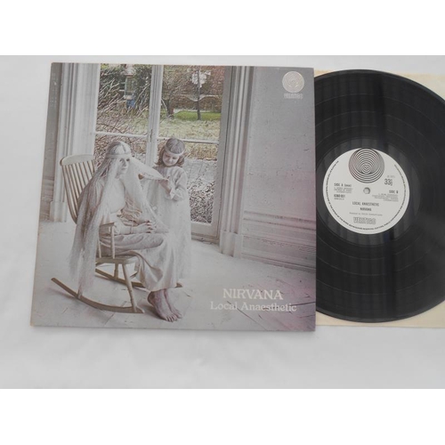 332 - Nirvana – Local Anaesthetic UK 1st press vertigo swirl record LP 6360031  1Y-1 11 and 2Y-1 11 EX