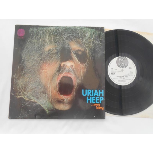 338 - Uriah Heep – Very Heavy Very Umble UK 1st press LP Vertigo Swirl 6360 006 1Y-1 and 2Y-1 VG