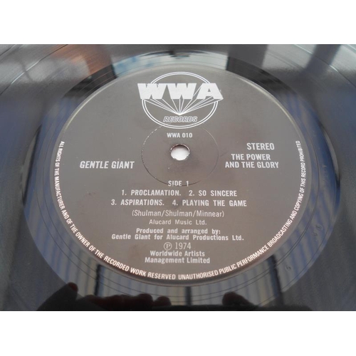 366 - Gentle Giant – The Power and the Glory UK 1st press LP WW10 A//3 and 2//2 EX+